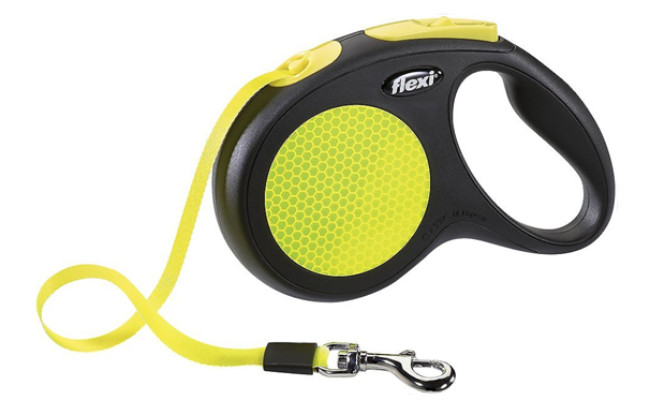 flexi neon retractable tape dog leash