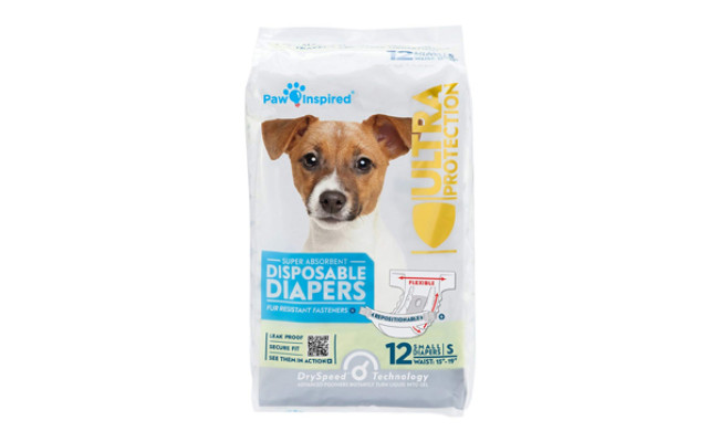 paw inspired dog diapers