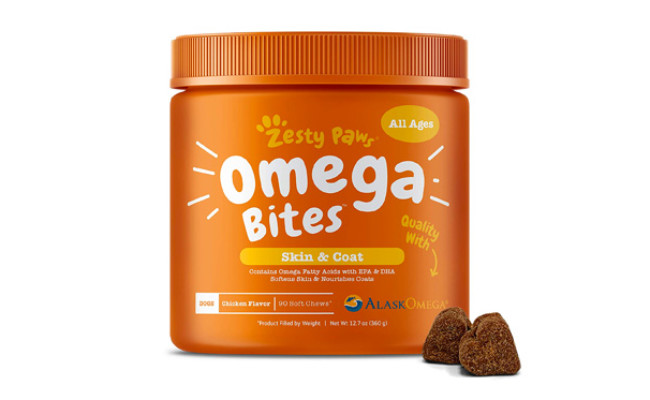 zesty paws omega bites dog food for seizures